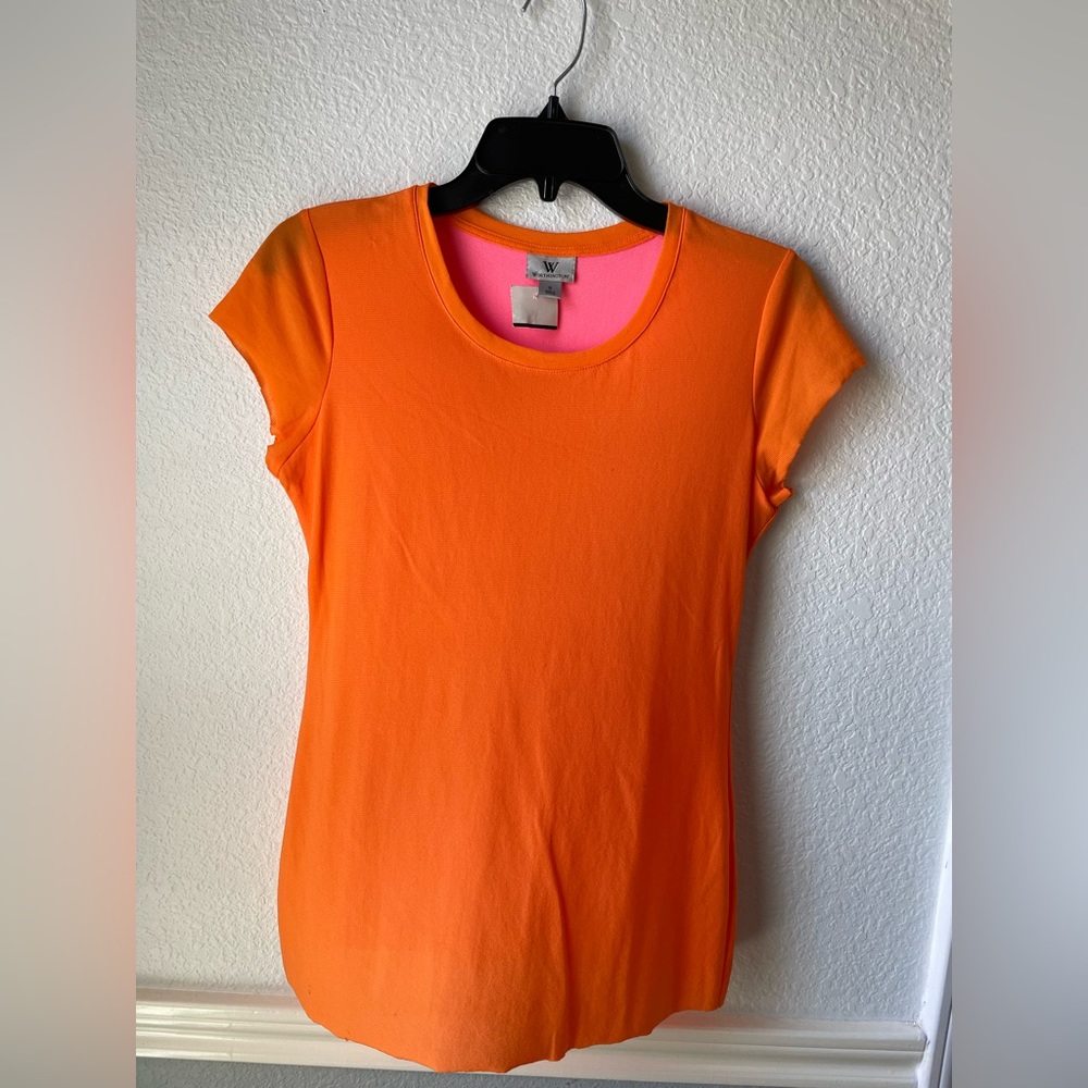 Worthington women tees with lining size small short sleeves